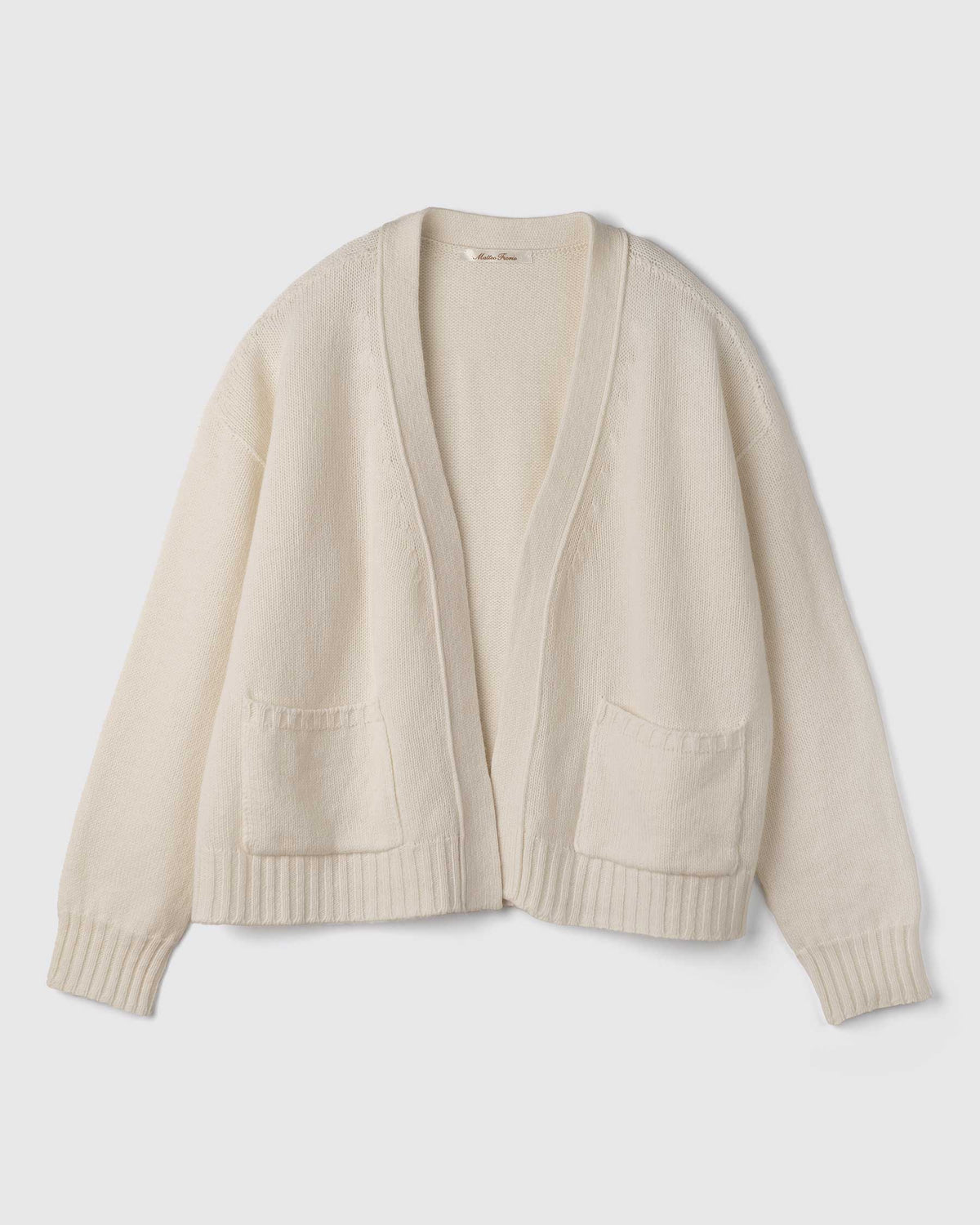 cardigan-scatolina-lana-e-cashmere-senza-bottoni-polare-Matteo-Fiorio-Maglieria