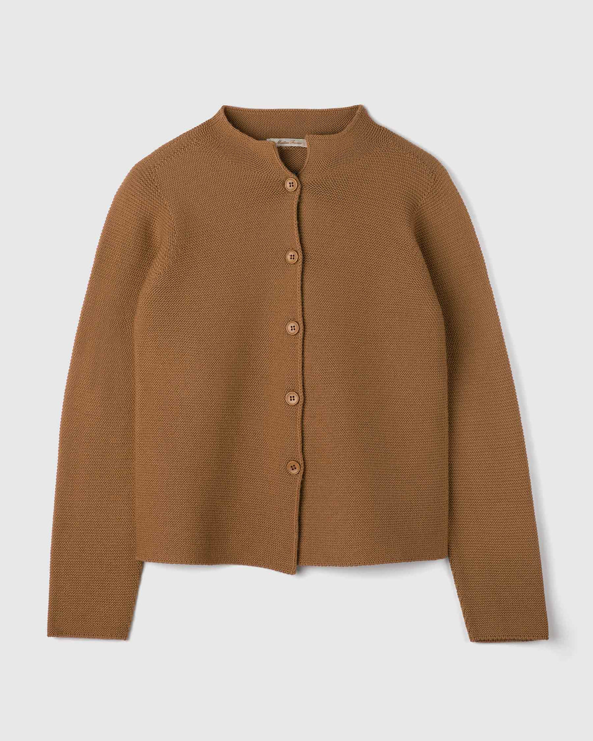 giacca-links-in-lana-merino-tabacco-Matteo-Fiorio-Maglieria