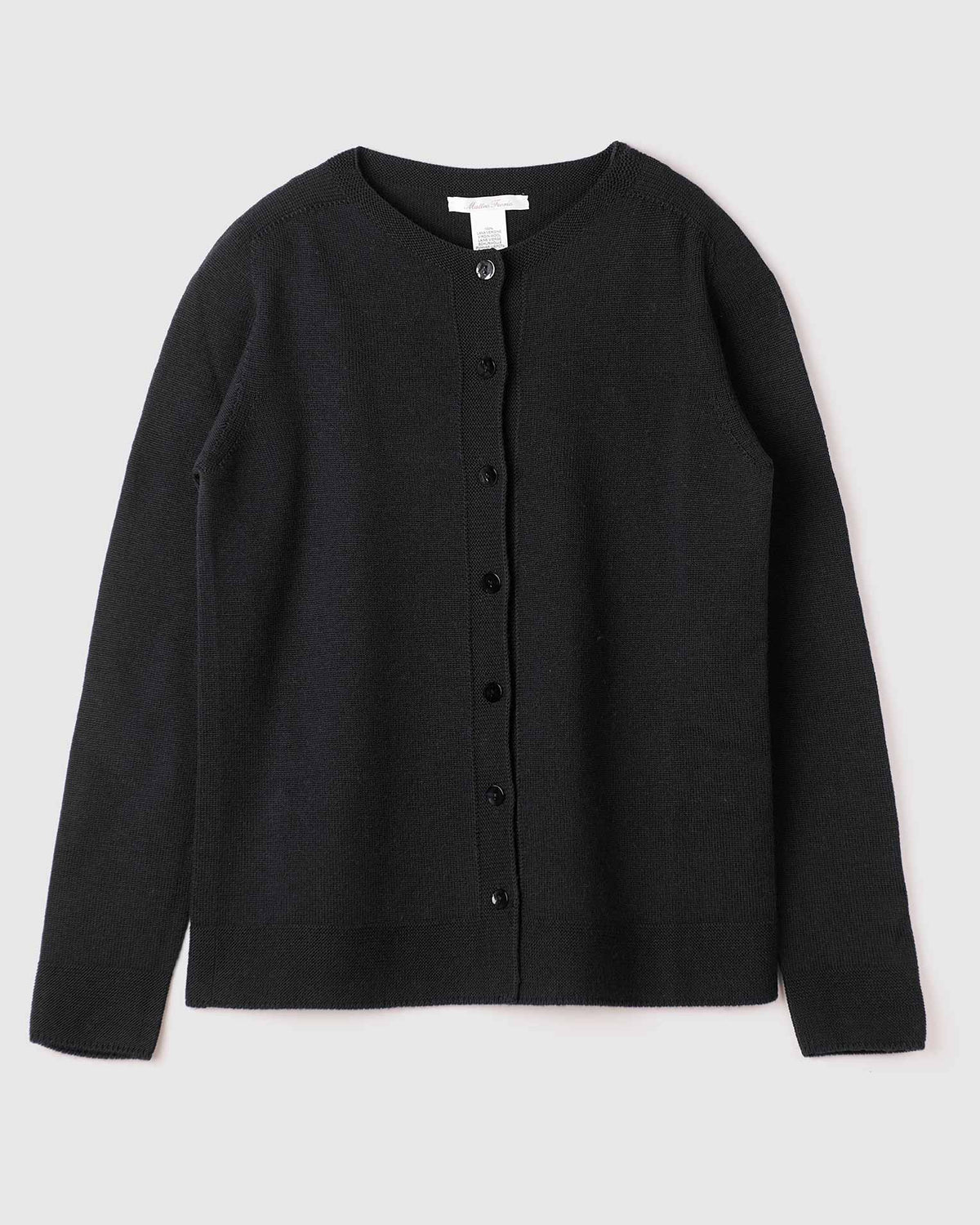 giacca-rasata-lana-merino-nero-Matteo-Fiorio-Maglieria