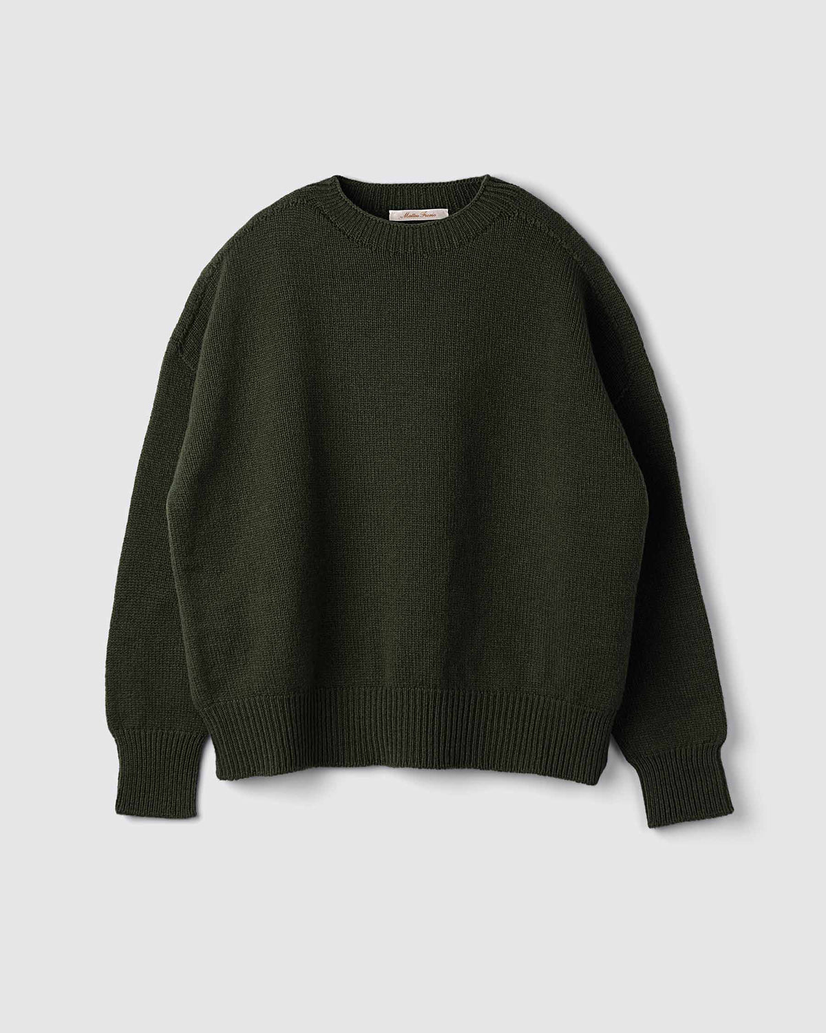 girocollo-scatoletta-lana-merino-e-cashmere-3-fili-verdone-Matteo-Fiorio-Maglieria