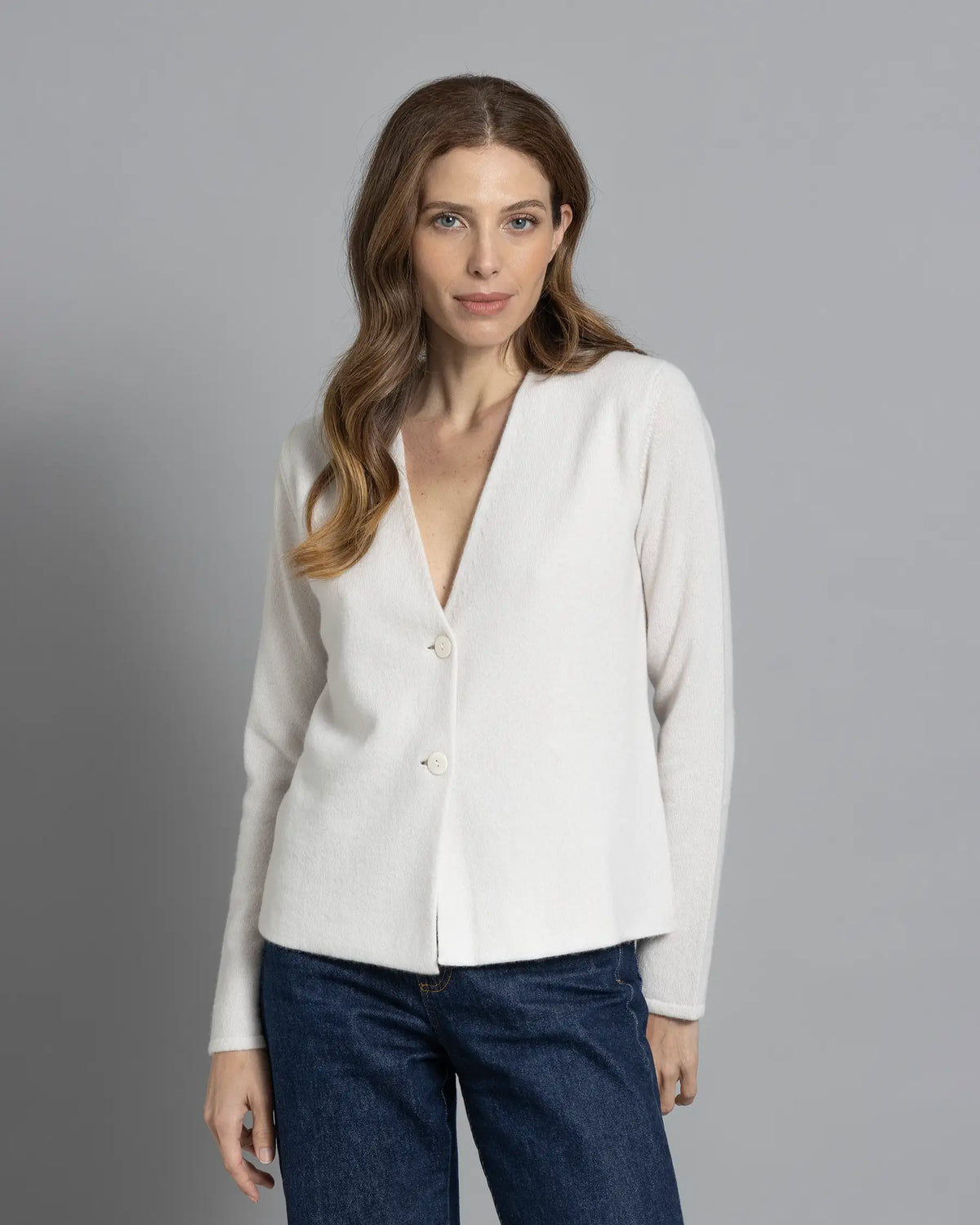 Cardigan in puro cashmere