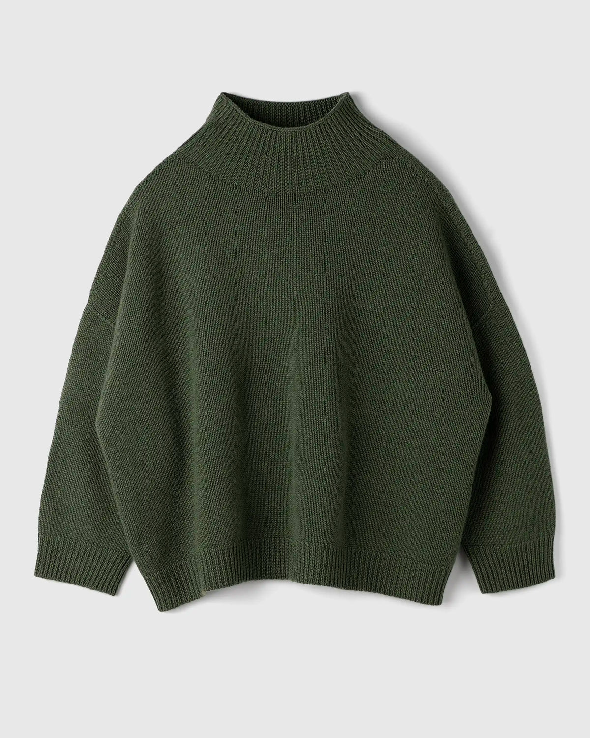 Maxi maglia Donna in puro Cashmere Colore Verdone, made in Italy. Brand Matteo Fiorio Maglieria