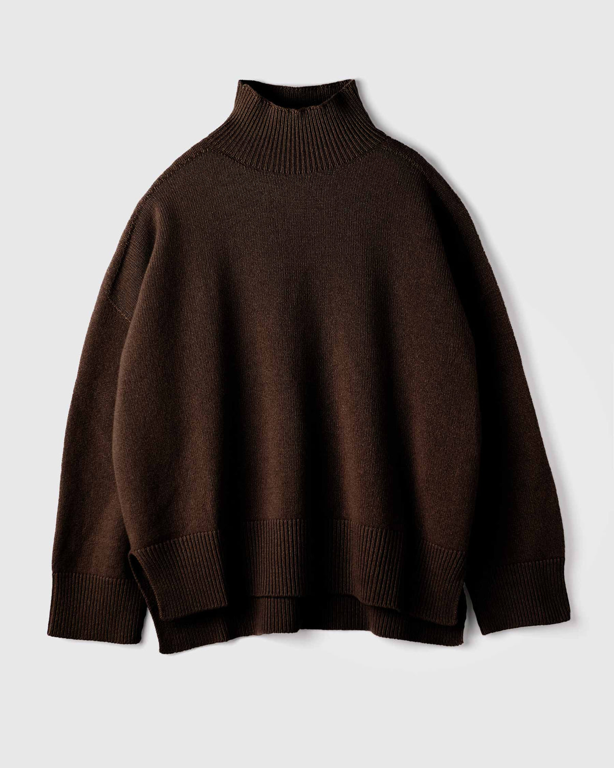 Maxi magli donna in Puro Cashmere colore Marrone, made in Italy. Brand Matteo Fiorio Maglieria