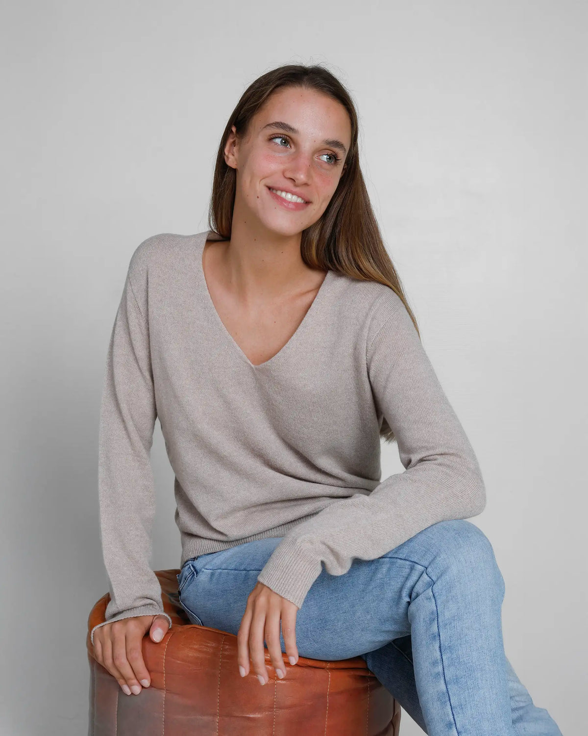 Scollo V Lana Merino e Cashmere