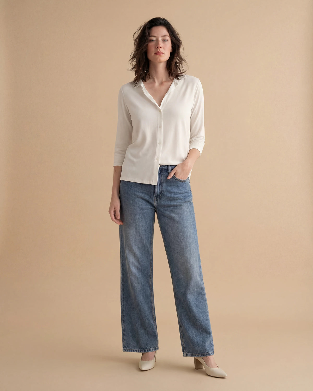 Camicetta in viscosa scatolina