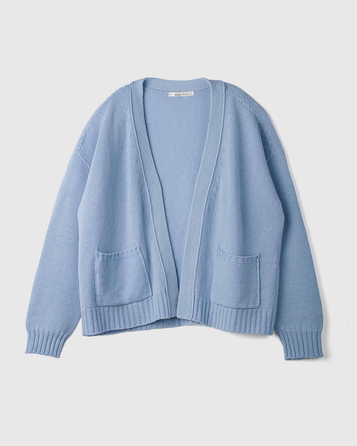 cardigan-scatolina-lana-e-cashmere-senza-bottoni-alaska-Matteo-Fiorio-Maglieria