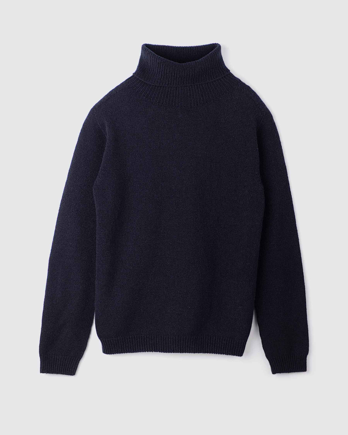 Dolcevita donna in lana e cashmere colore Blu, made in Italy. Brand Matteo Fiorio Magliera