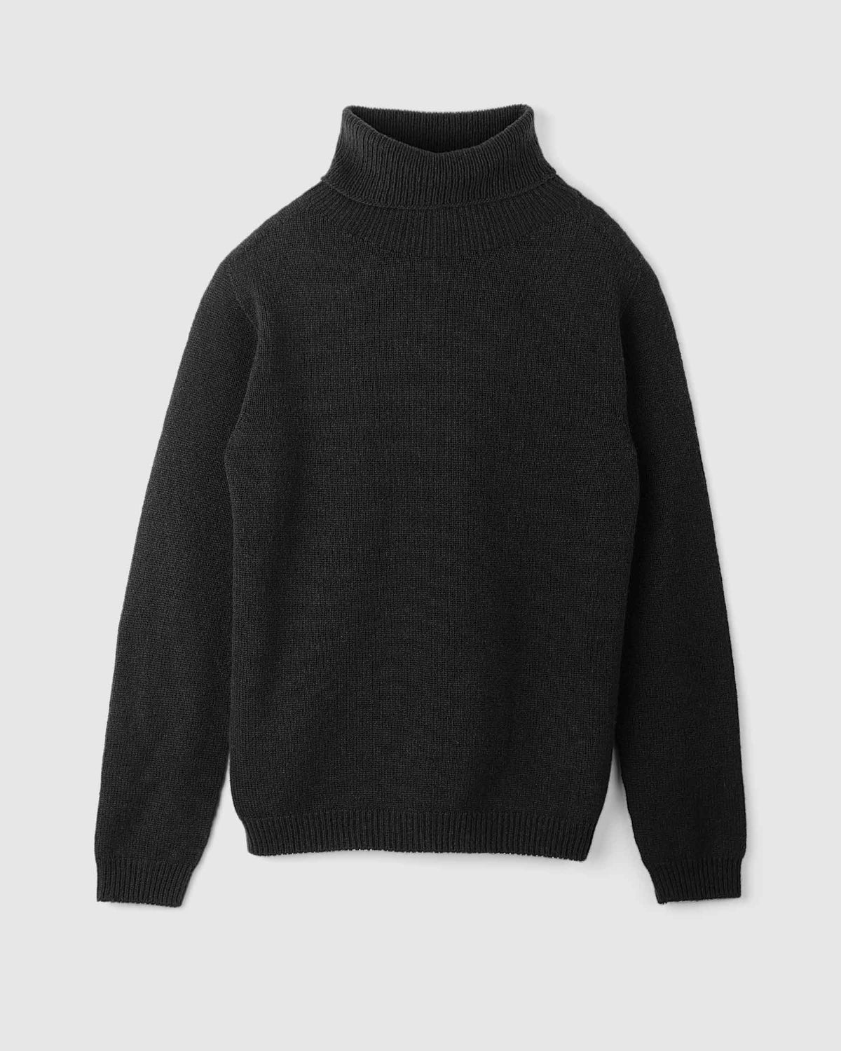 Dolcevita donna in lana e cashmere colore Nero, made in Italy. Brand Matteo Fiorio Magliera