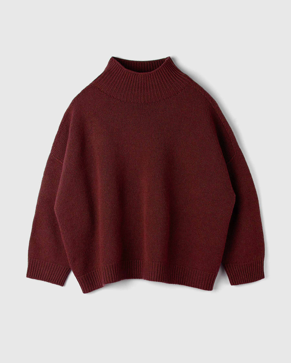 Maxi maglia Donna in puro Cashmere Colore Bordeaux, made in Italy. Brand Matteo Fiorio Maglieria