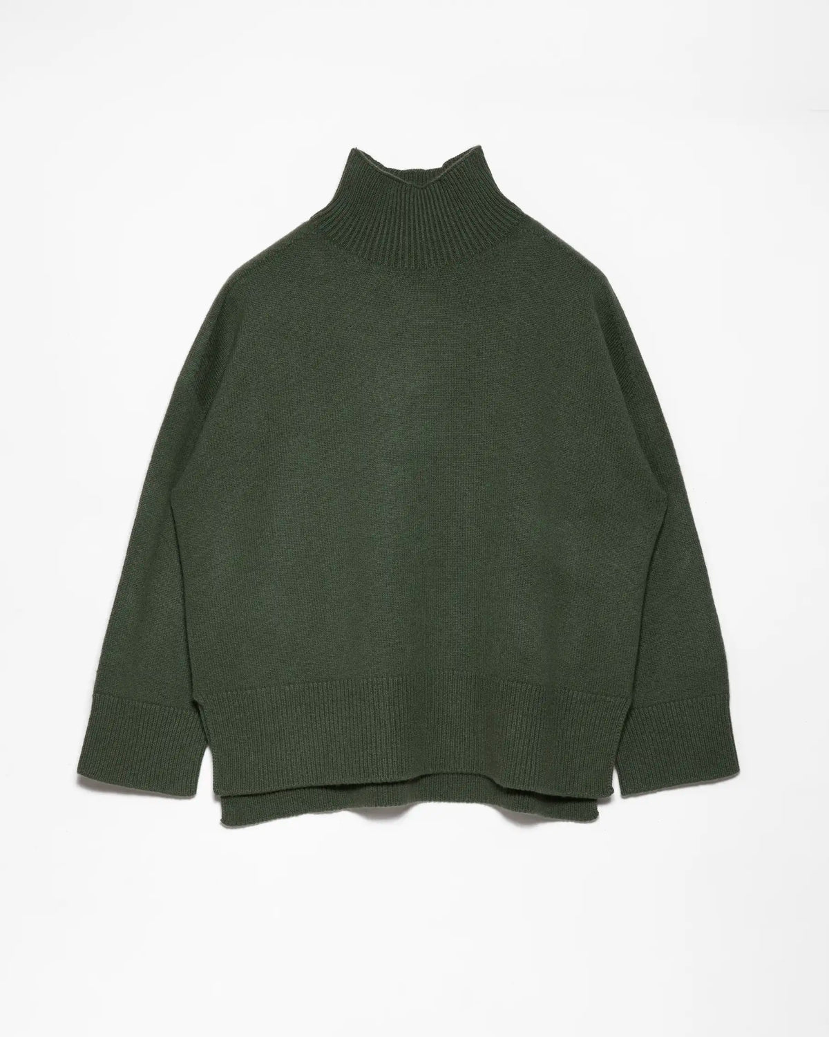 Maxi magli donna in Puro Cashmere colore Verde, made in Italy. Brand Matteo Fiorio Maglieria